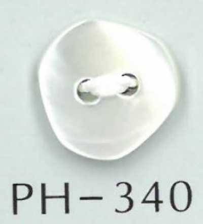 PH340 2-hole Baroque Shell Button
