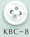 KBC-8 BIANCO SHELL 4 Hole Center Hollow Shell Button
