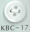 KBC-17 BIANCO SHELL 4 Hole 17 Shell Button