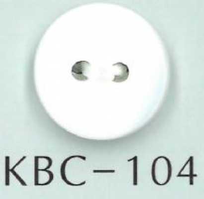 KBC-104 BIANCO SHELL 2-Hole Flat Shell Button