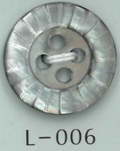 L-006 4-hole Border-edge Shell Button