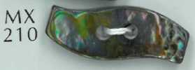 MX210 2-hole Duffle Curved Shell Button