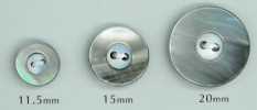 BW127 2-hole Black Mother-of-pearl Shell Button With Rim
