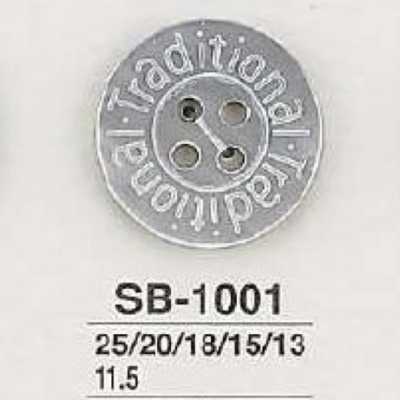 SB1001 Black Mother-of-pearl Shell 4-hole Button