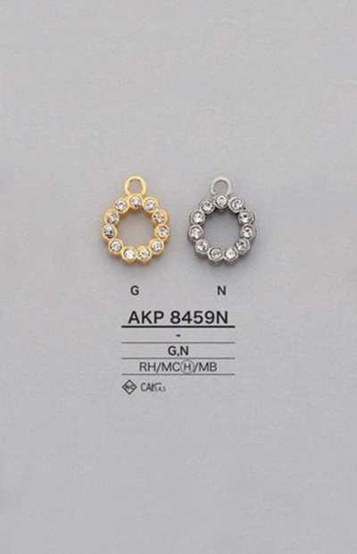 AKP8459N Rhinestone Zipper Pull Tab