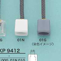 KP9412 Square Cord End(With Plating)[Buckles And Ring] IRIS Sub Photo