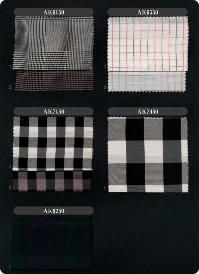 AK7450 LOISOR Yarn Dyed Cupra Check Sleeve Lining