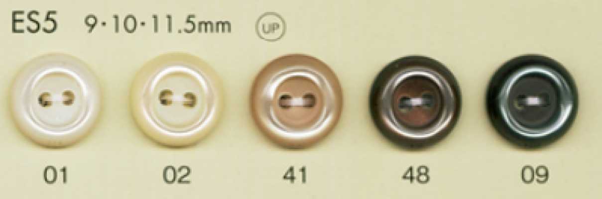 ES5 DAIYA BUTTONS Shell-like Polyester Button