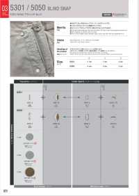 5301 B/C/D SET 5301 Blind Hook Under Parts (Socket/Stud/Post SET)[Press Fastener/ Eyelet Washer] Morito Sub Photo