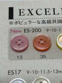 ES200 High-class Shell- Shell Four-hole Polyester Button DAIYA BUTTON Sub Photo