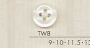 TW8 DAIYA BUTTONS Shell-Style Polyester Button