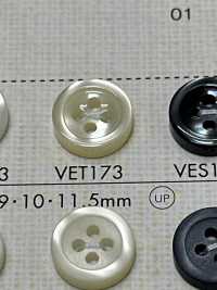 VET173 DAIYA BUTTONS Shell-like Polyester Button DAIYA BUTTON Sub Photo