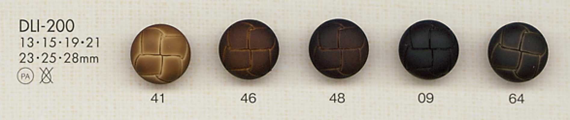 DLI-200 Leather-look Plastic Nylon Button