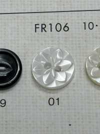 FR106 DAIYA BUTTONS Shell-like Polyester Button (Flower Pattern) DAIYA BUTTON(DAIYA BUTTON) Sub Photo