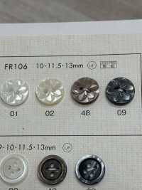 FR106 DAIYA BUTTONS Shell-like Polyester Button (Flower Pattern) DAIYA BUTTON(DAIYA BUTTON) Sub Photo