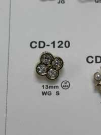 CD120 Bijou Flower-shaped Button DAIYA BUTTON Sub Photo