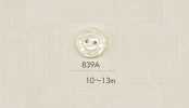 839A DAIYA BUTTONS Two-Hole Shell-Look Polyester Button (Flower Pattern)