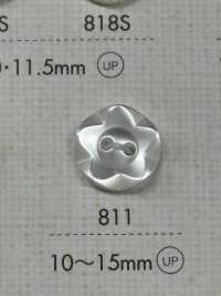 811 DAIYA BUTTONS Two Shell Polyester Button (Three-dimensional Flower) DAIYA BUTTON(DAIYA BUTTON) Sub Photo
