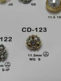 CD123 Rhinestone Bijou Button DAIYA BUTTON Sub Photo