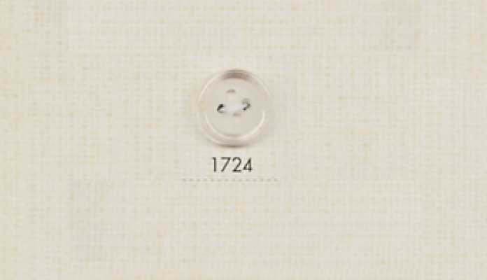 DAIYA BUTTONS 4-hole Polyester Button (Clear Mat)