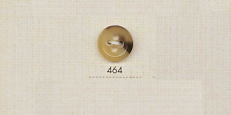464 DAIYA BUTTONS Four-Hole Buffalo-Style Polyester Button (Ocher)