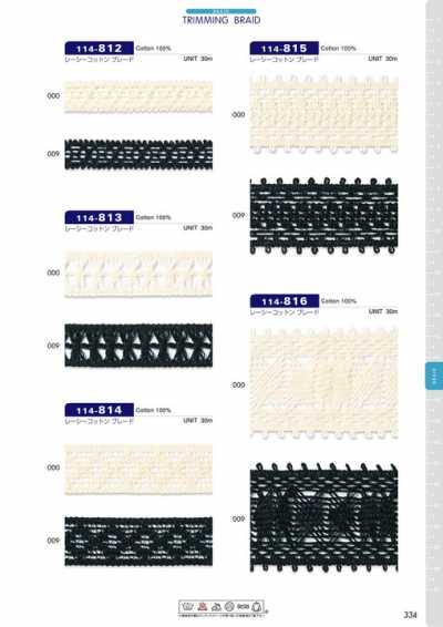 114-815 Lacy Cotton Braid Approx. 35mm