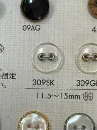 309SK Simple 2-hole Plastic Button DAIYA BUTTON Sub Photo