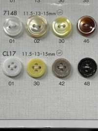 CL17 Lame 4-hole Plastic Buttons For Shirts And Blouses DAIYA BUTTON(DAIYA BUTTON) Sub Photo