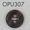 OPU307 Tortoiseshell-style Four-hole Polyester Button
