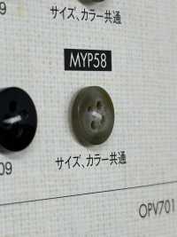 MYP58 4-hole Polyester Button For Buffalo-style Shirts And Jackets DAIYA BUTTON Sub Photo