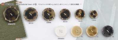 PW2084 Polyester Resin 4-hole Front-hole Button