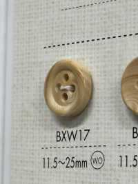 BXW17 Natural Material Wood 4-hole Button DAIYA BUTTON(DAIYA BUTTON) Sub Photo
