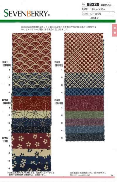 88220 SEVENBERRY® Japanese Pattern Print