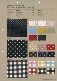 88610 SEVENBERRY® 20 Thread Twill Polka Dot Stripe Check Pattern[Textile / Fabric] VANCET Sub Photo