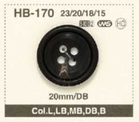 HB-170 Natural Water Buffalo Horn Button For Suits/Jackets, 4-Hole