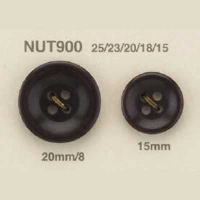 NUT-900 Natural Material Nut 4-Hole Button