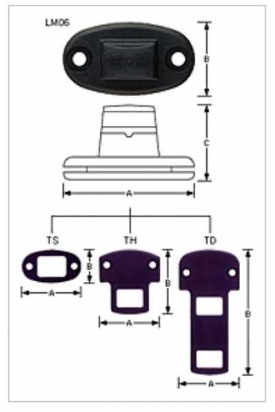 LM06TS YKK Mini Tongue Cover Twist Buckle LM06TS