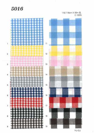 MU5016 Gingham Check Washer Finish