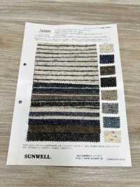 26009 Yarn-dyed Jazz NEP Fuzzy Horizontal Stripes[Textile / Fabric] SUNWELL Sub Photo
