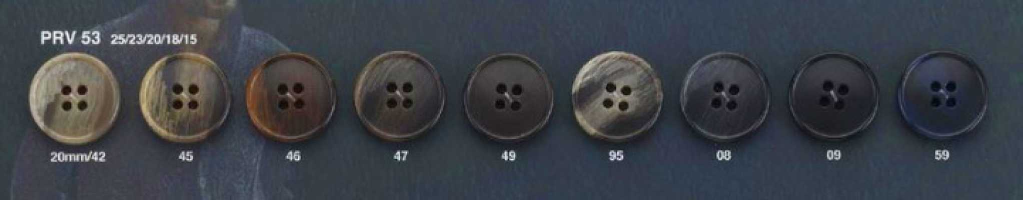 PRV53 Sustainable Buffalo Horn Style 4-Hole Button