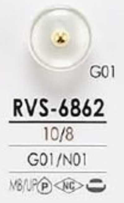 RVS6862 Pin-curl Style Metal Ball Button For Dyeing