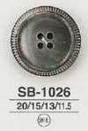 SB-1026 Mother Of Pearl Shell Front Hole 4 Holes, Glossy Button