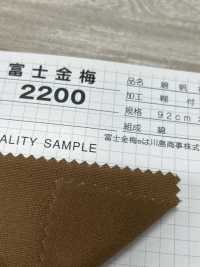 2200 Fujikinbai Cotton Canvas No. 11 Adhesive Lamination[Textile / Fabric] Fuji Gold Plum Sub Photo