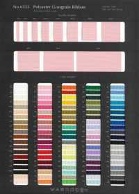 6555-SAMPLE Polyester Grosgrain Ribbon Color Card[Sample Card] ROSE BRAND (Marushin) Sub Photo