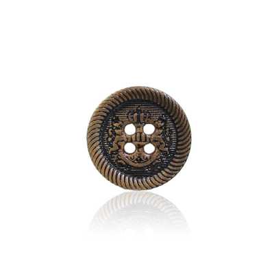 HB460 Real Buffalo Horn 4-hole Button