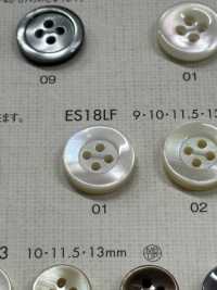 ES18LF Shell BUTTONS 4-hole Shell-like Polyester Button DAIYA BUTTON(DAIYA BUTTON) Sub Photo