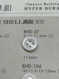 BHD27 DAIYA BUTTONS Impact-resistant Four-hole RIVER SHELL-like Polyester Button DAIYA BUTTON(DAIYA BUTTON) Sub Photo