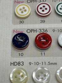 OPH336 DAIYA BUTTONS Impact-resistant Four-hole Polyester Button DAIYA BUTTON Sub Photo