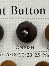 ONT03H Natural Material Corozo Nut 4-hole Button DAIYA BUTTON(DAIYA BUTTON) Sub Photo