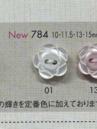 784 DAIYA BUTTONS Flower-shaped Double-hole Polyester Button DAIYA BUTTON Sub Photo